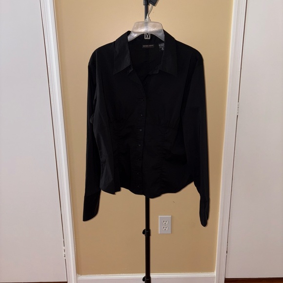 New York & Company Black Button Down Shirt - Picture 3 of 7